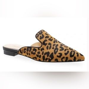 Schutz “Tracy” Leopard Cheetah Animal Print Calf Hair Mule in size 6